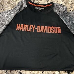 Harley Davidson, short sleeve shirt, size XL, 93% polyester/7% spandex